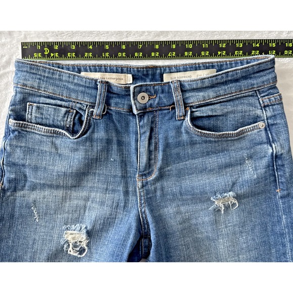 Anthropologie PILCRO Blue Denim Shorts SZ 26 (30") Slim Boyfriend - Picture 14 of 16